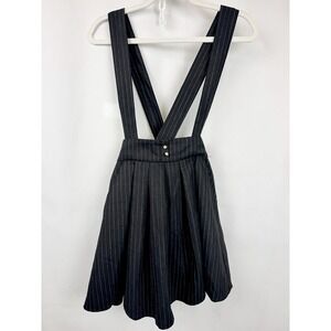 Majestic Legon NWT Pinstripe Suspender Skort Wool Blend Japanese J Fashion